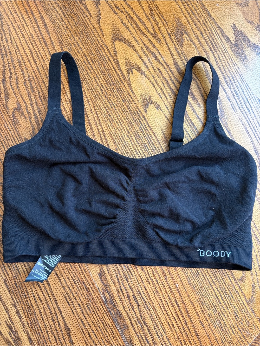 BOODY Black Seamless Soft-Cup bamboo Bralette